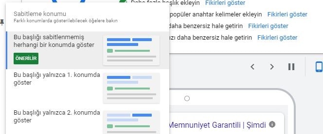 Duyarlı Arama Ağı Reklamı 2